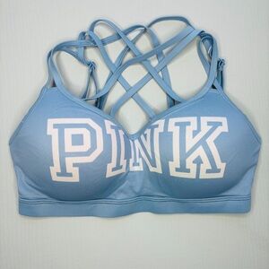 PINK Victoria’s Secret Ultimate Push-Up Cage Bra in Baby Blue, size XS